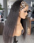 Kinky Straight Hair Headband Wig