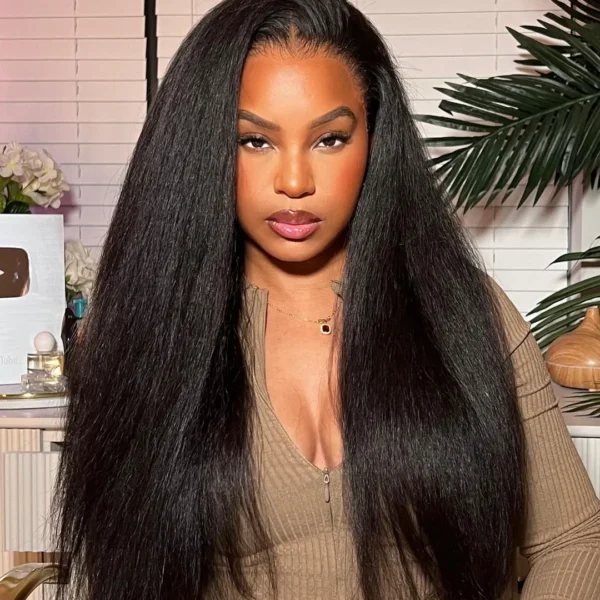 Kinky Straight Lace Front Wig