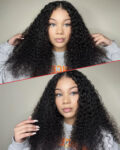 curly lace front wig