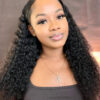 deep curly lace front wig
