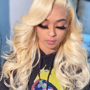 blonde body wave lace front wig