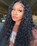 deep curly lace front wig