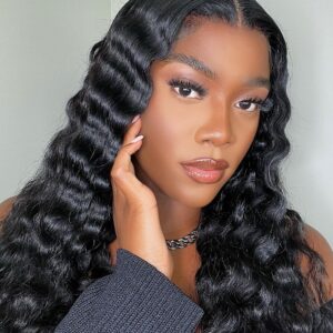 deep wave lace front wig