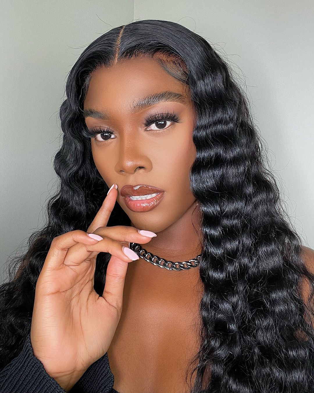 deep wave lace front wig