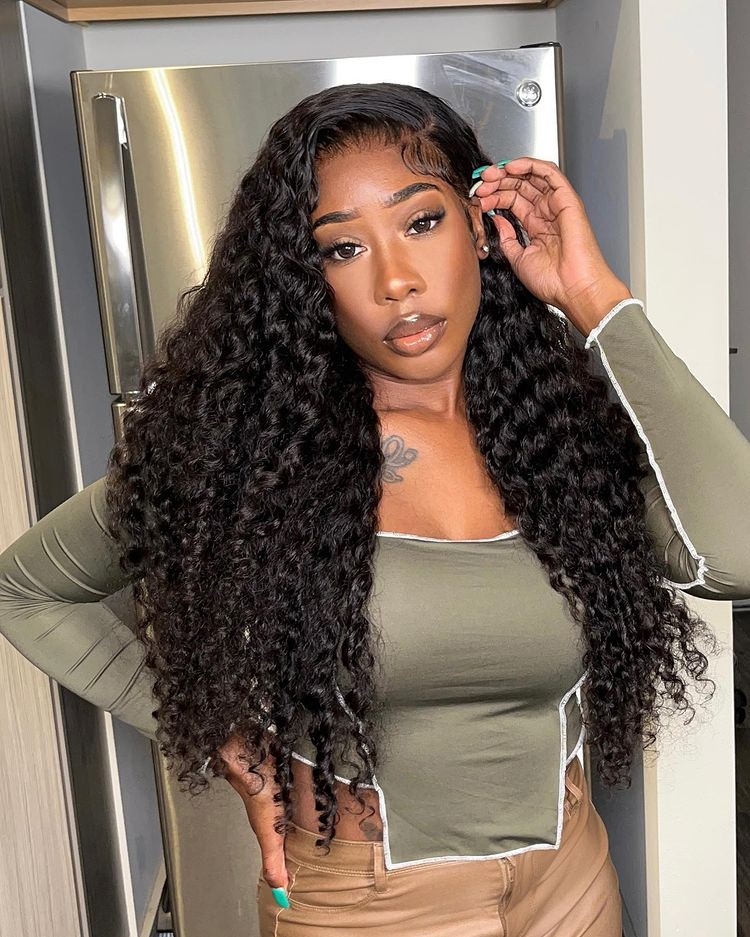 lace closure wig curly wave