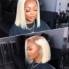 straight hair blonde lace wig