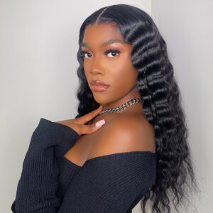 deep wave lace front wig