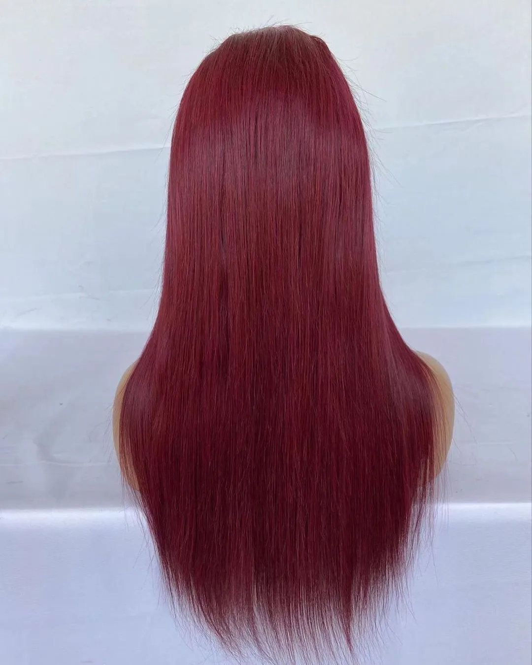 99J Burgundy Color Straight Hair Lace Front Wig