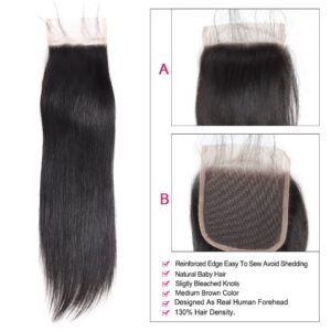 lace closure straight hair