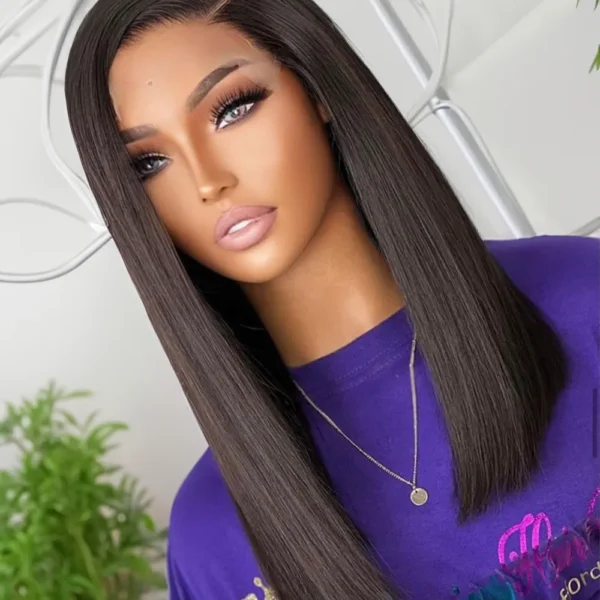 Mid-Length Straight Hair Bob Wig