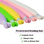 26inch 6Pack Colored Braiding Hair Pre Stretched