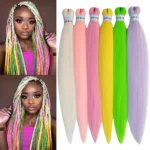 26inch 6Pack Colored Braiding Hair Pre Stretched