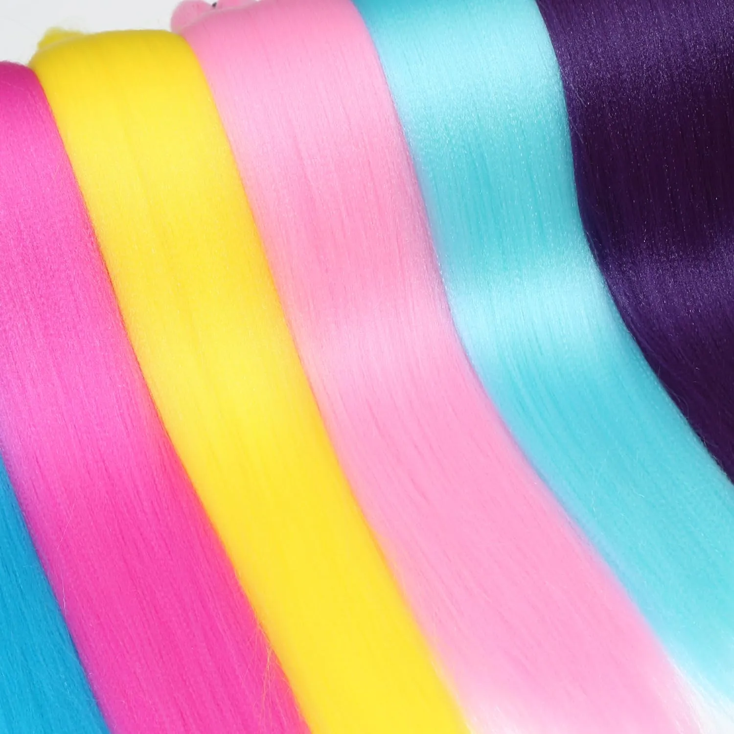 Vibrant Colorful Braiding Hair Pre Stretched Pack 26inch