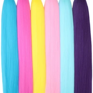 Vibrant Colorful Braiding Hair Pre Stretched Pack 26inch