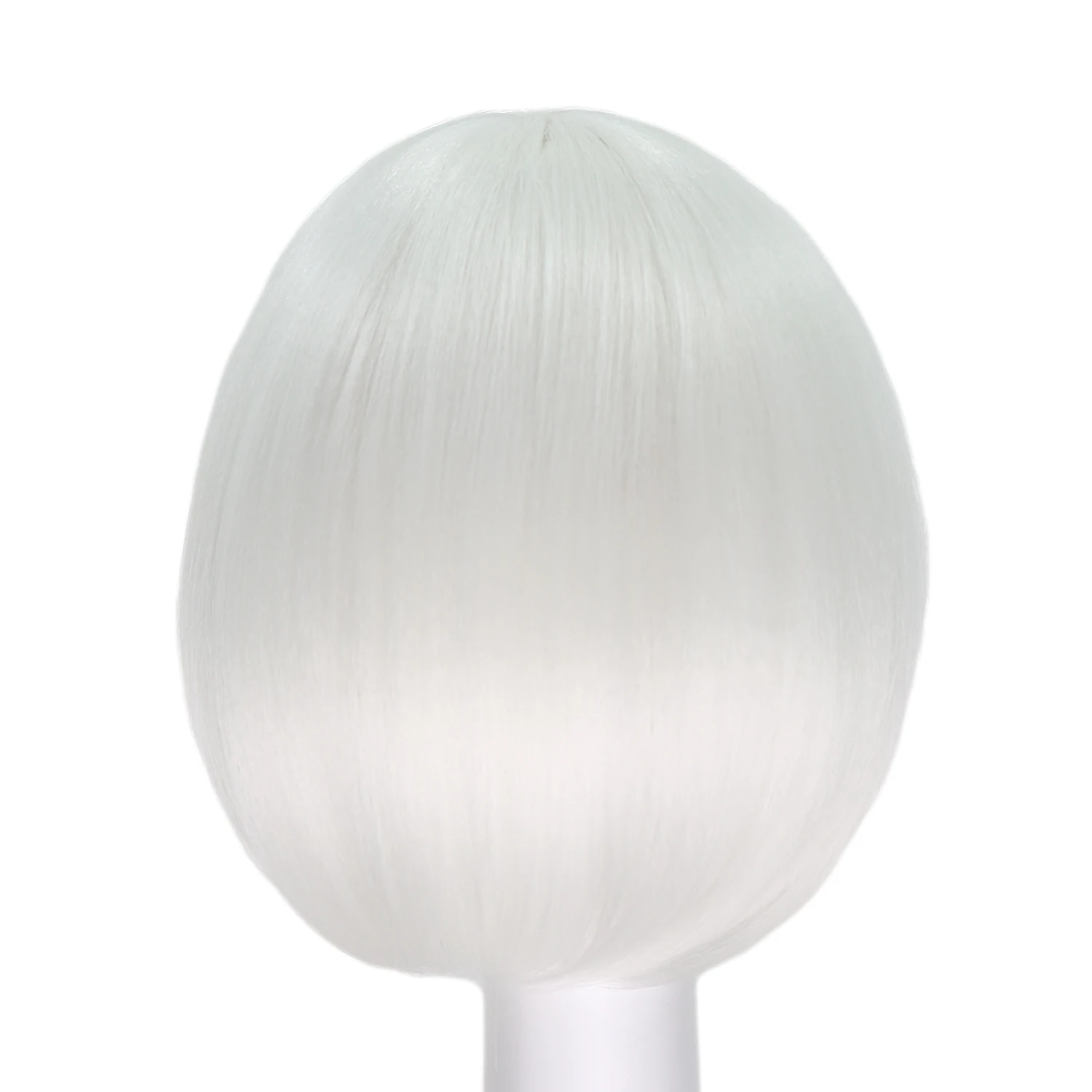 Orgwigs glowing in the dark short bob wig with bangs white color