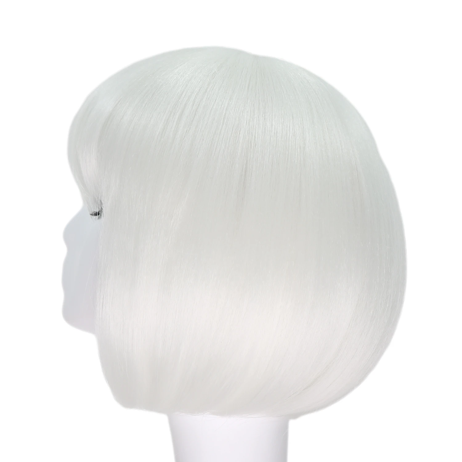 Orgwigs glowing in the dark short bob wig with bangs white color